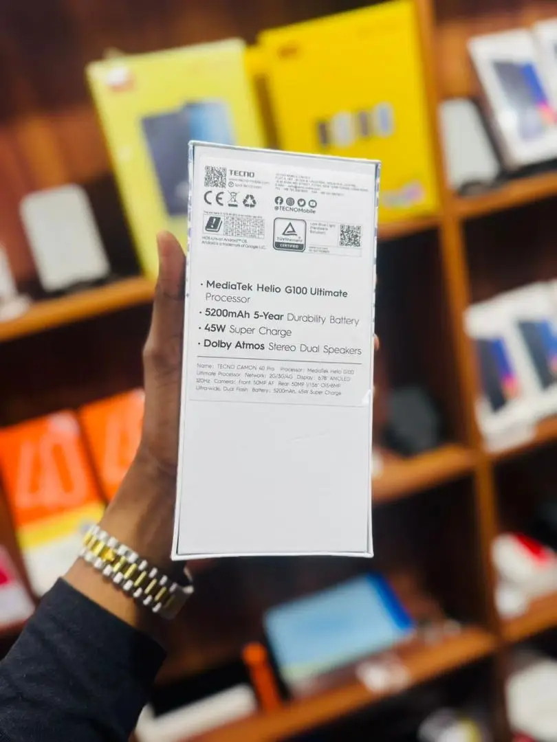 Vue alternative 3 - ? Tecno Camon 40 Pro – 256Go  ? Carton Original ✅