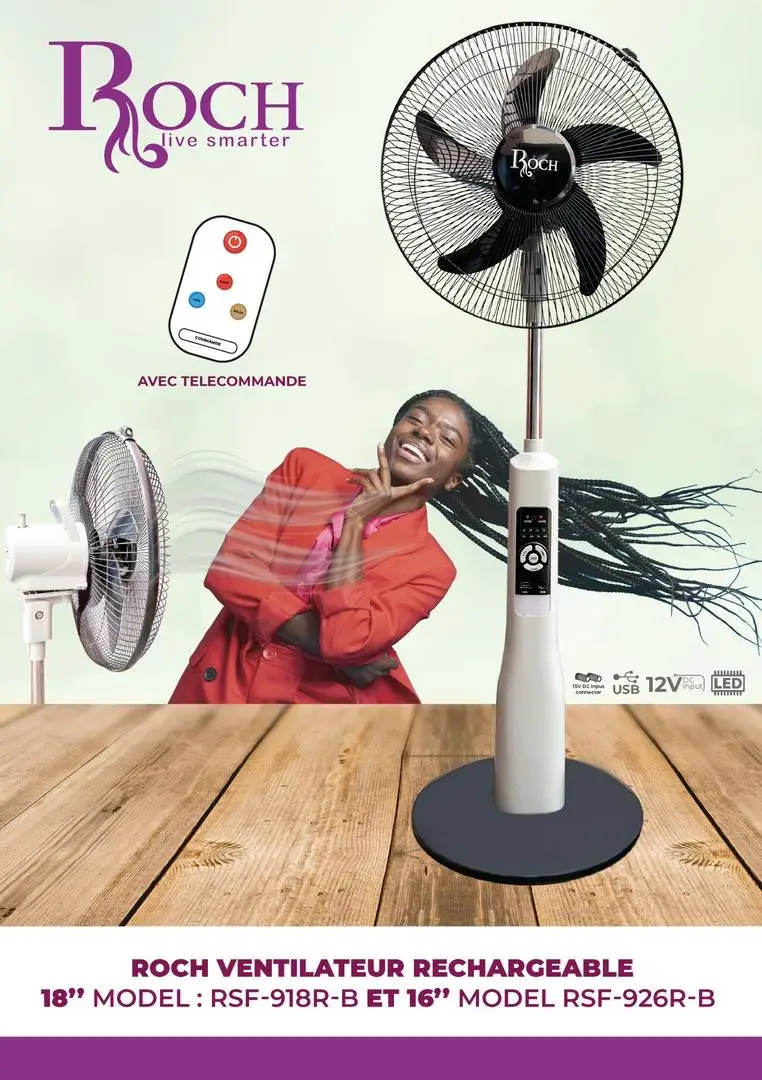 Vue alternative 1 - Ventilateur rechargeable