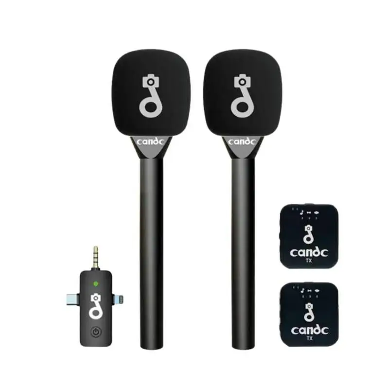 Vue alternative 3 - ? Micro Sans Fil Candc – Interview Dual MIC 2TX + 1RX
