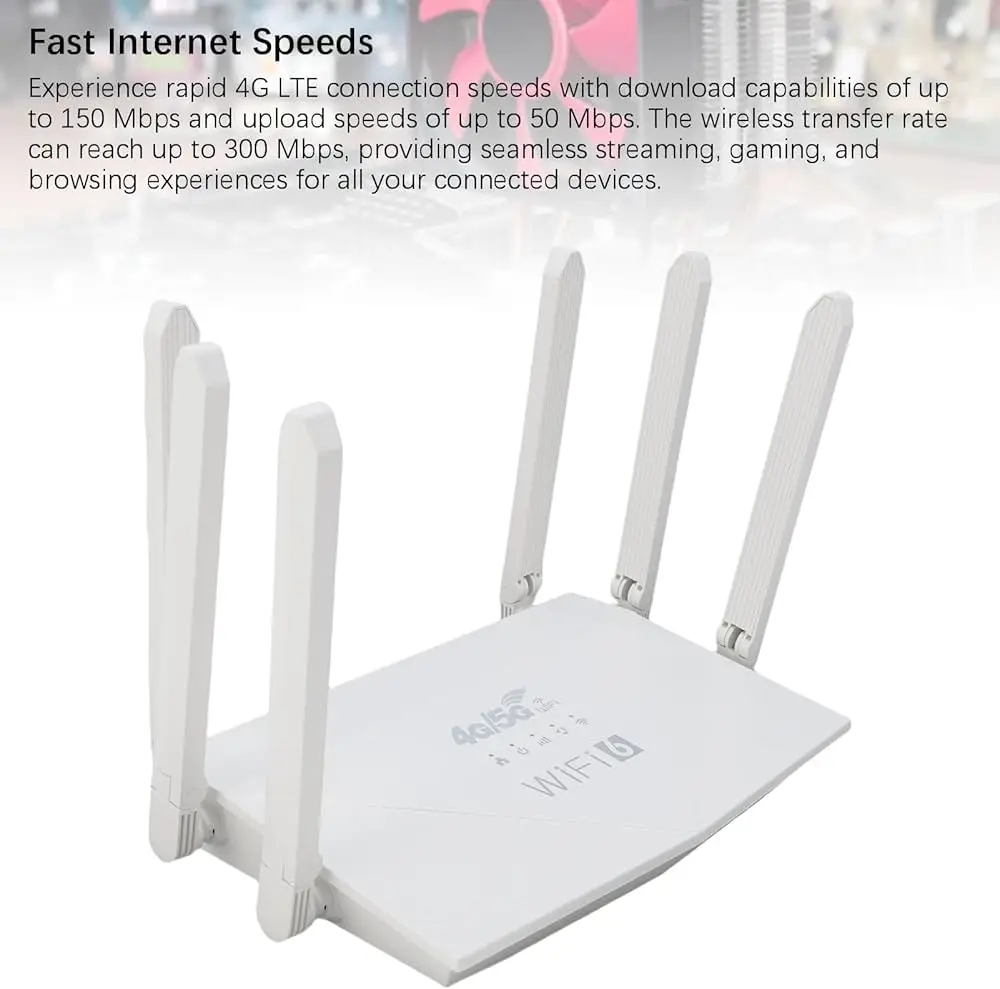 Vue alternative 1 - Routeur sans fil 4G/5G d'intérieur avec batterie intégrée.