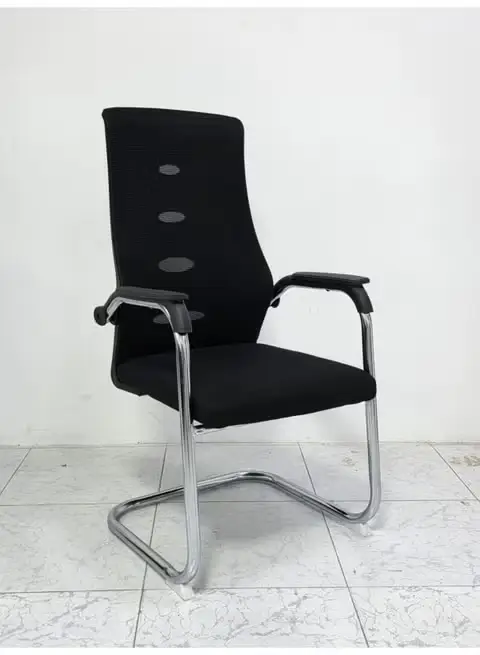 Vue alternative 1 - Fauteuil Fixe pour Salle de Conférence – Stabilité et Robustesse (Piètement Métal)