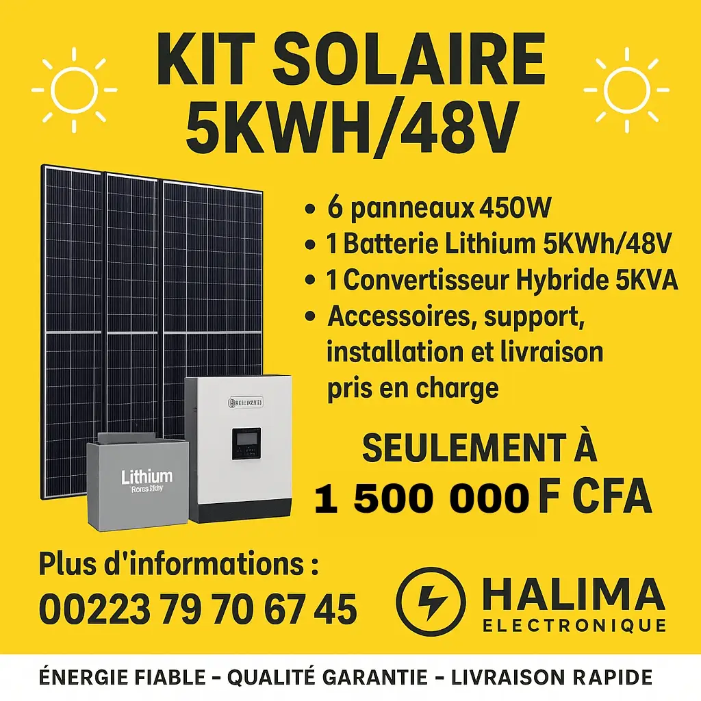 Vue alternative 1 - Kit Solaire