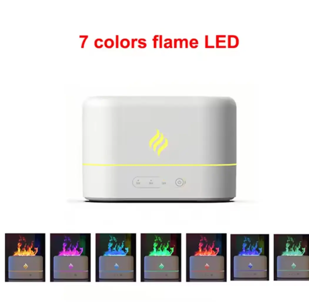 Vue alternative 3 - ? Humidificateur Aromathérapie à Flamme Multicolore – Ambiance, Relaxation &amp; Bien-être