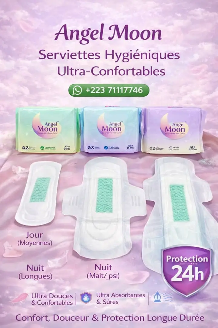 Vue alternative 2 - Serviette hygiénique Angel Moon
