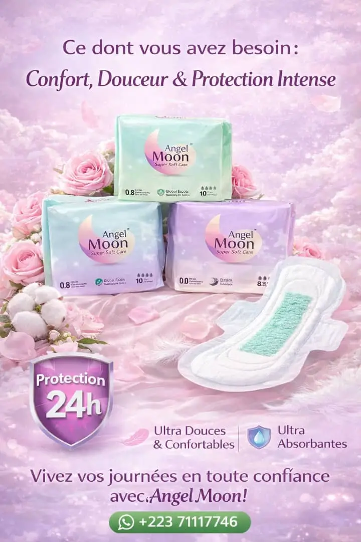 Vue alternative 3 - Serviette hygiénique Angel Moon