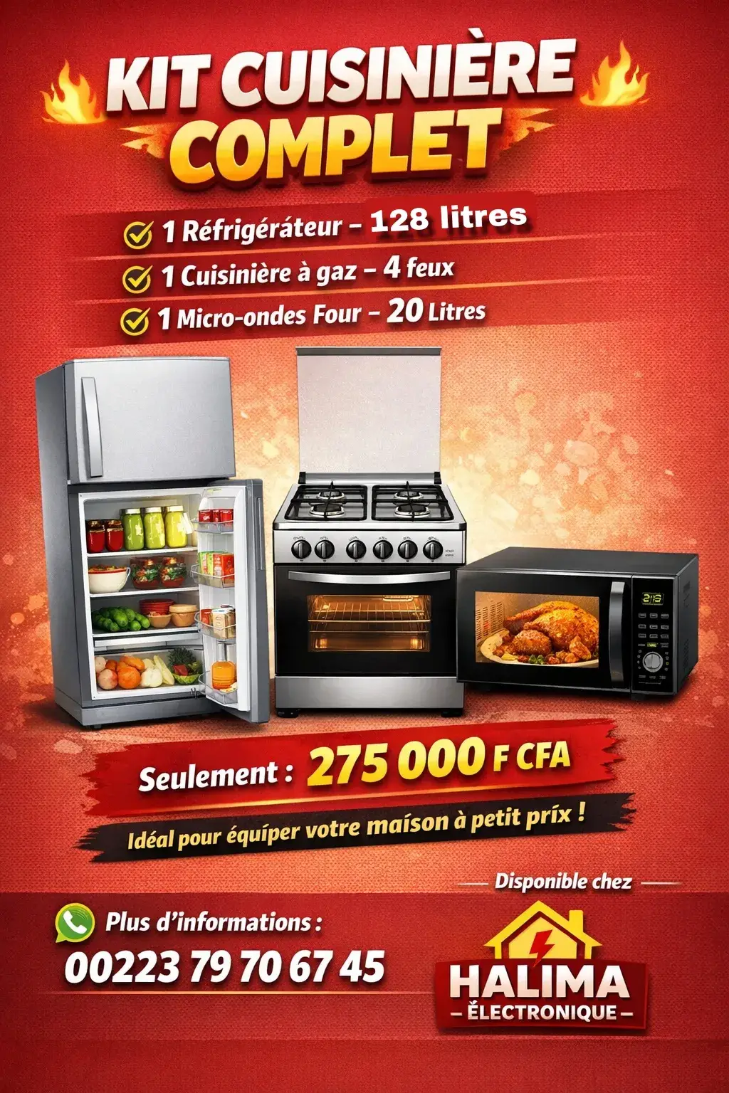 Vue alternative 1 - Kit Cuisinière 