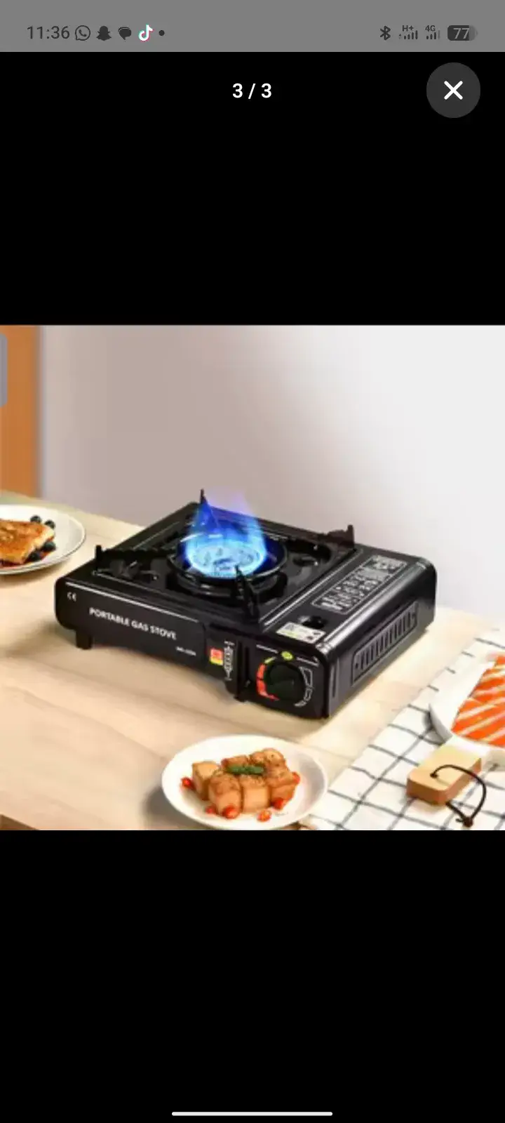 Vue alternative 1 - Portable gas stove