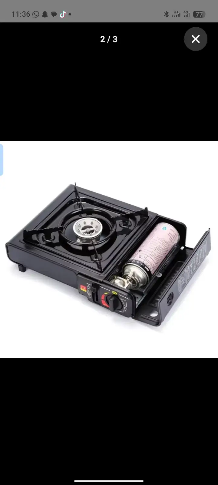 Vue alternative 2 - Portable gas stove