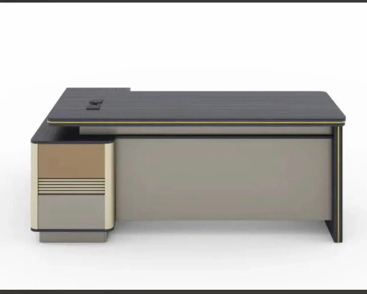 Vue alternative 2 - Bureau 2,40m modèle truc 