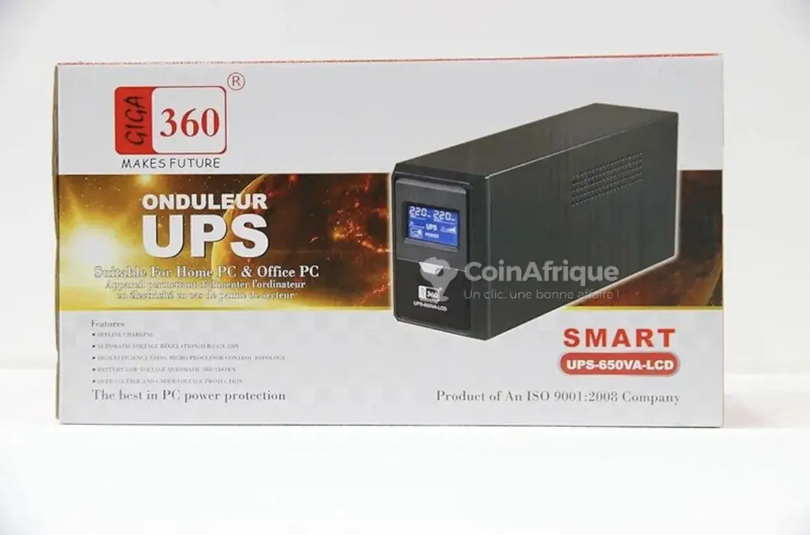 Vue alternative 1 - Onduleur UPS et ses périphériques connecté