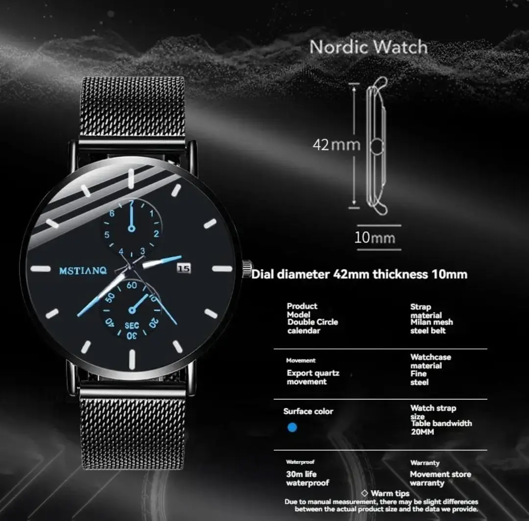 Vue alternative 4 - Montre noire moderne