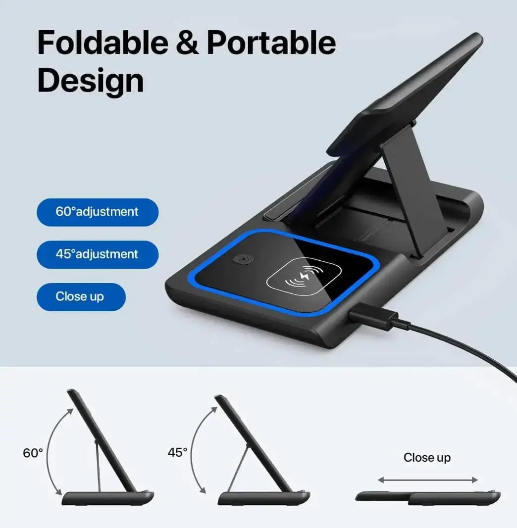 Vue alternative 4 - Station de charge sans fil 