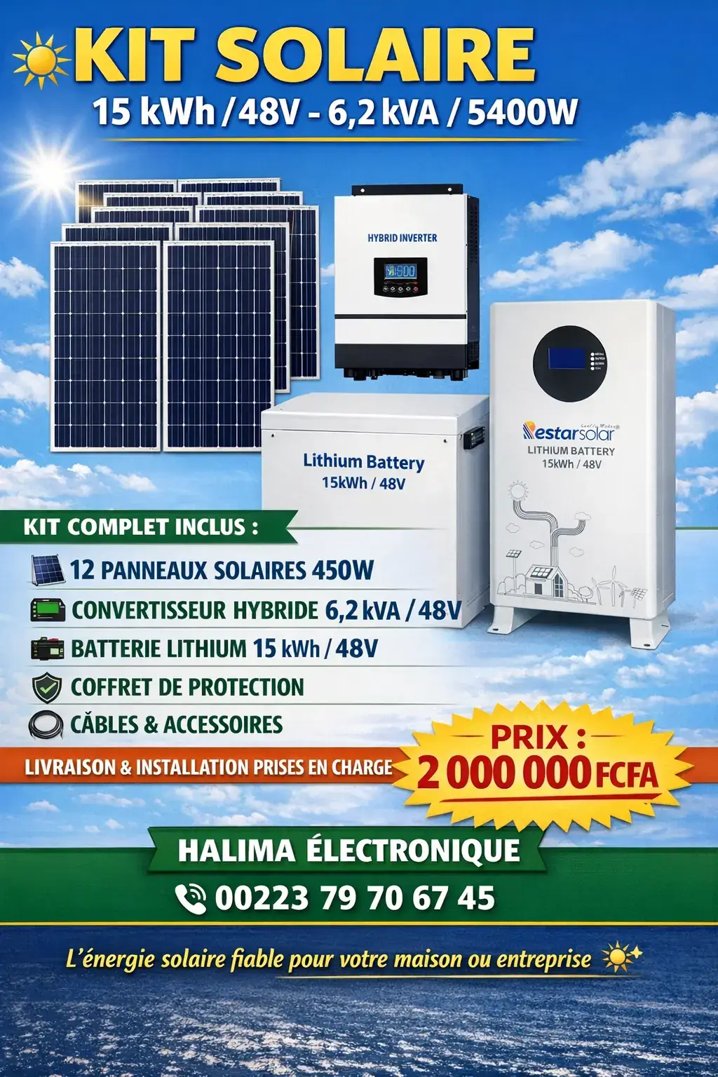 Vue alternative 2 - Kit Solaire 