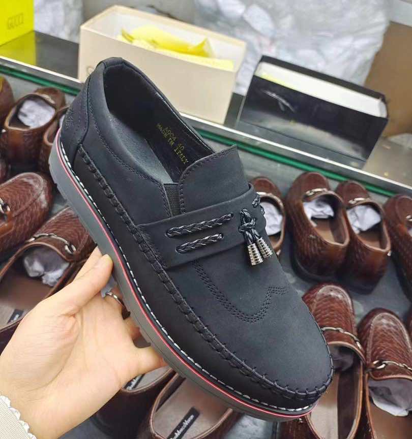 Chaussures Dummer Pour Homme Mocassin en Cuir Couleur Noir - Vue détaillée 1