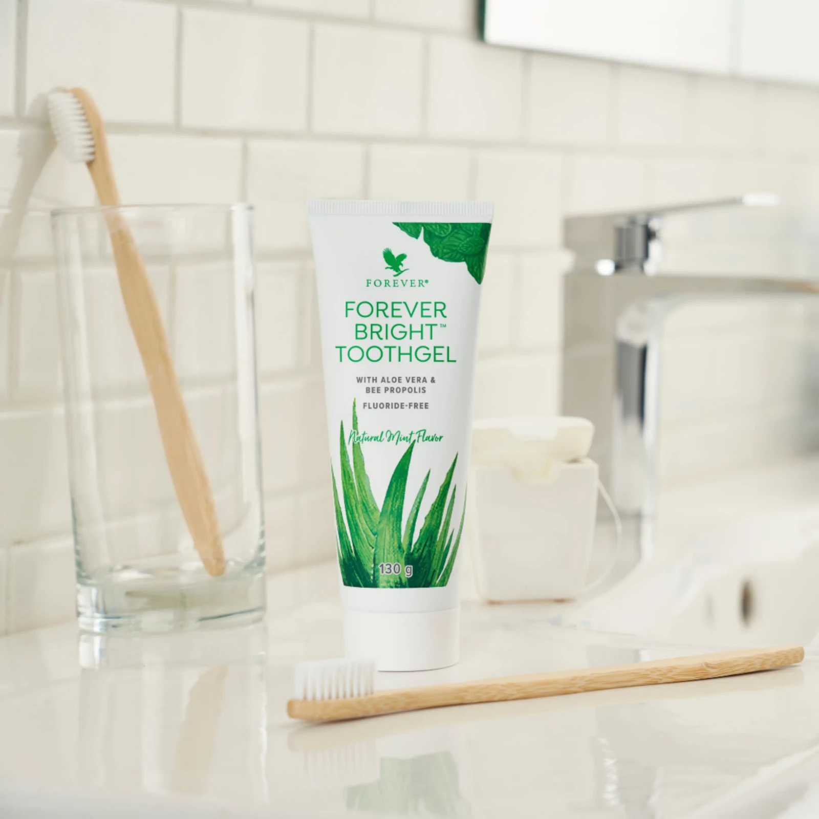 Aloe vera Gel dentaire, sans fluor et non abrasif - Vue détaillée 1