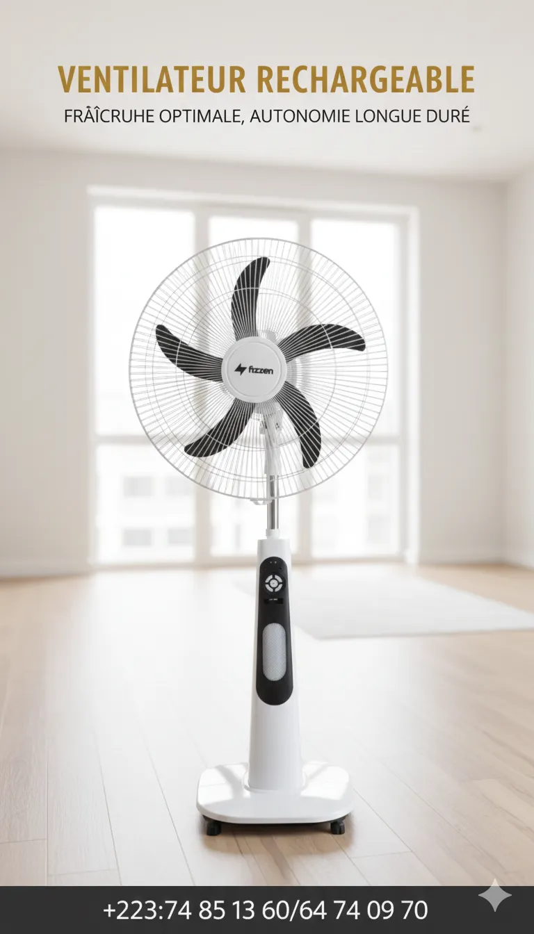 ventilateur rechargeables - Vue détaillée 3