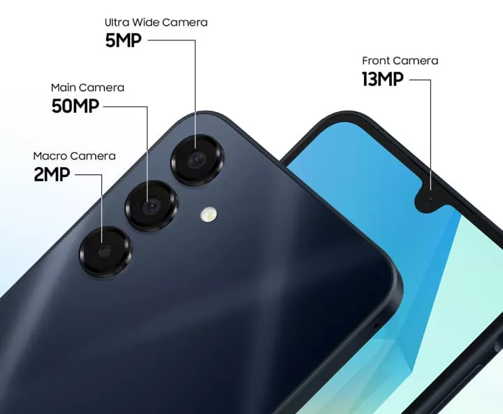 Samsung A16 - Vue détaillée 2