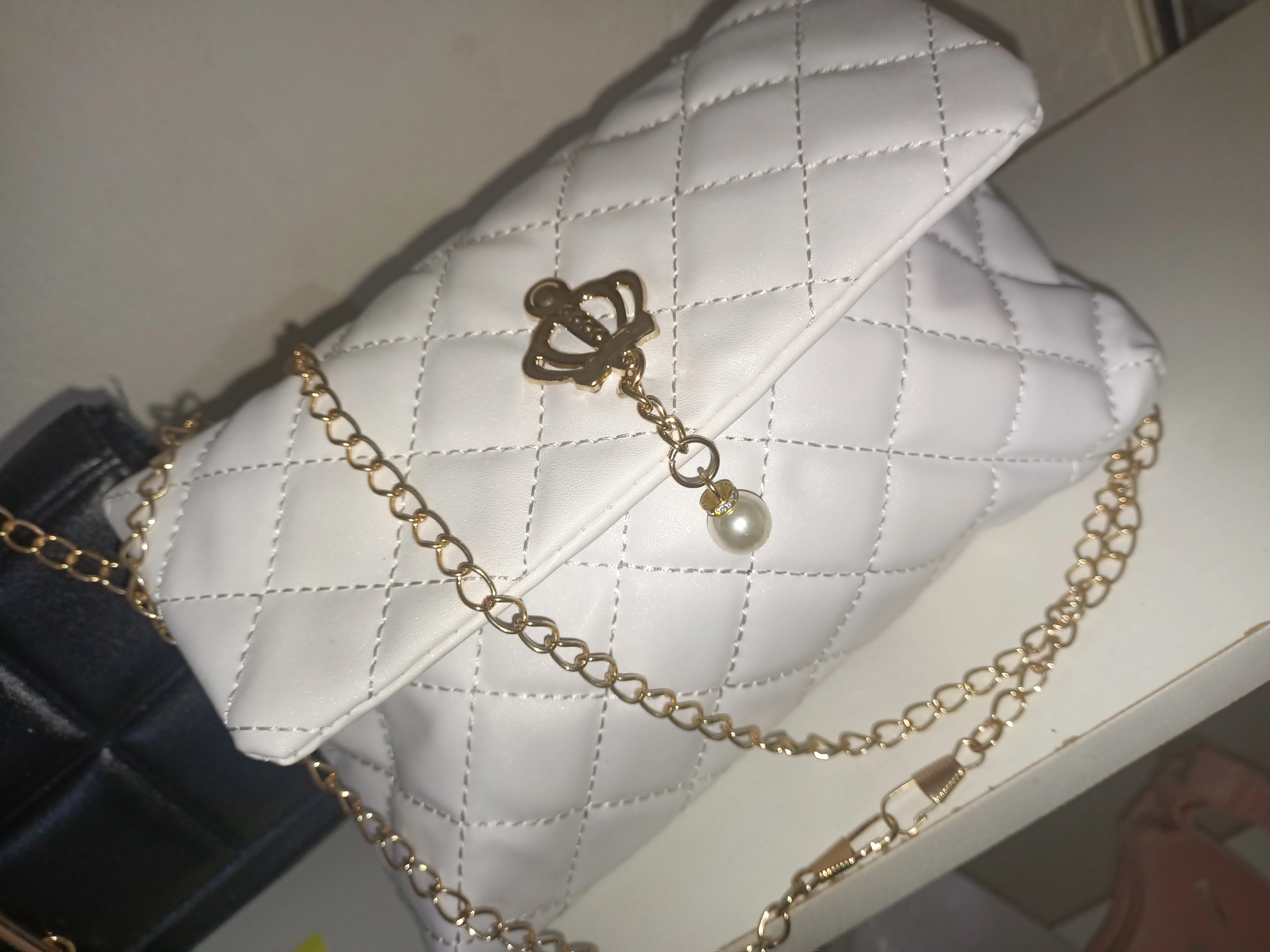 Sac carré en treillis de diamant - Vue détaillée 3