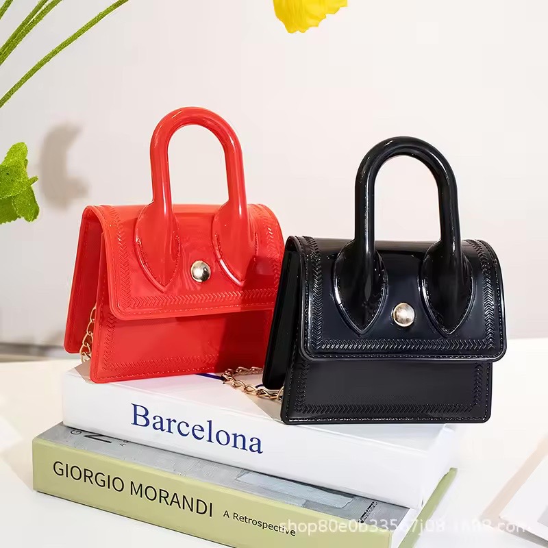 Petit sac carré motif Crocodile femmes  - Vue détaillée 3