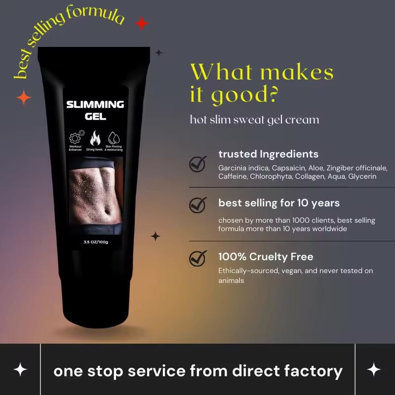 Slimming GEL - Crème de sueur estomac combustion des graisses minceur - Vue détaillée 1