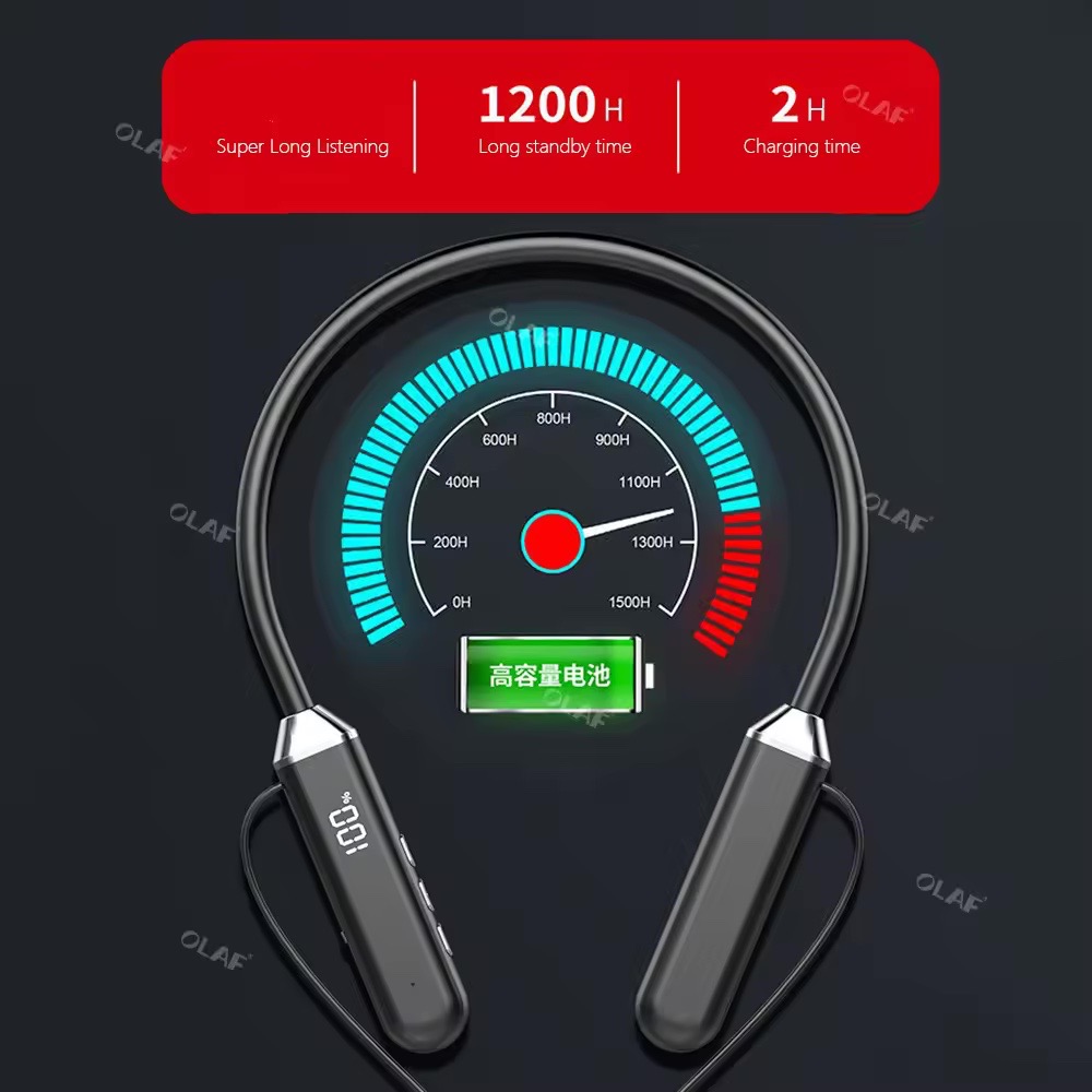 Casque ecouteurs sans fil NeckBand casque - Marque Bluebay - Vue détaillée 5