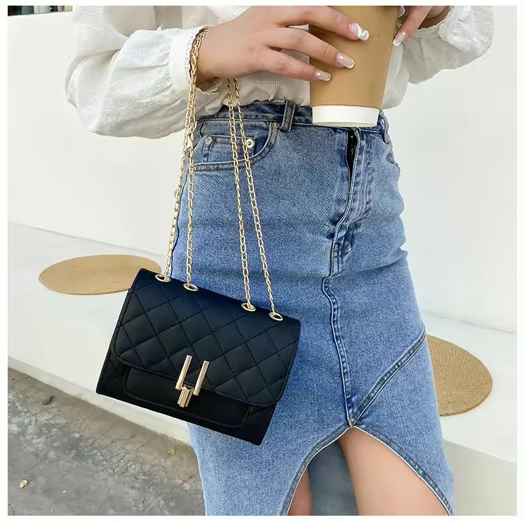 Sac carré en treillis de diamant - Vue détaillée 1