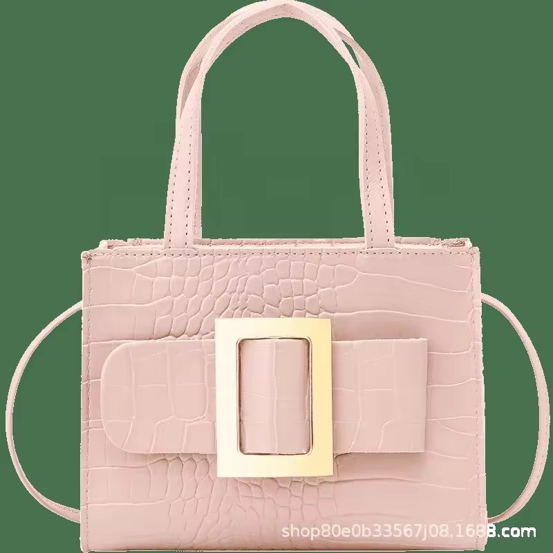 Sac à bandoulière Oblique à motif Crocodile pour femmes - Vue détaillée 4