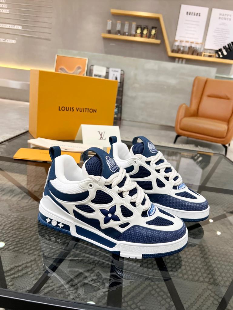 Louis Vuitton LV Skate Sneaker "Marine White"  - Vue détaillée 5