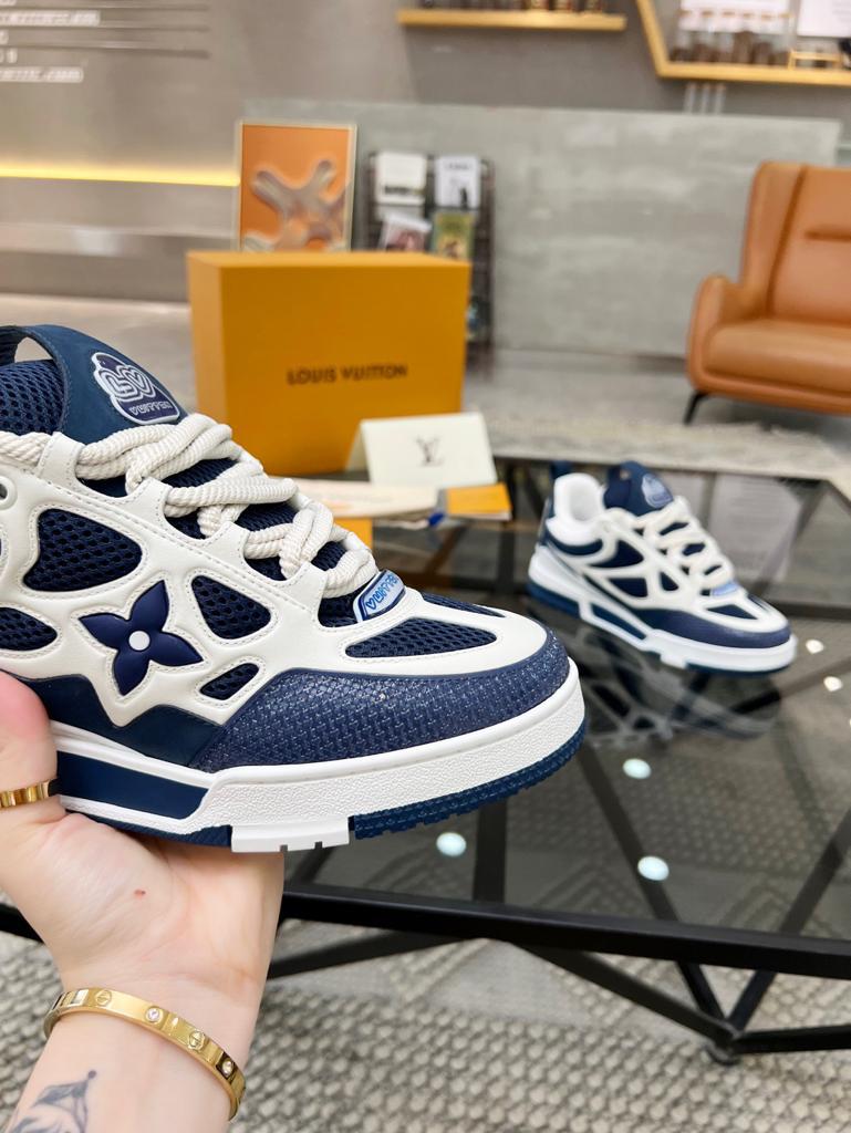 Louis Vuitton LV Skate Sneaker "Marine White"  - Vue détaillée 3