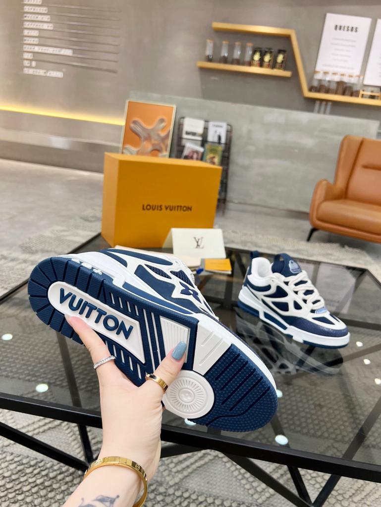 Louis Vuitton LV Skate Sneaker "Marine White"  - Vue détaillée 2