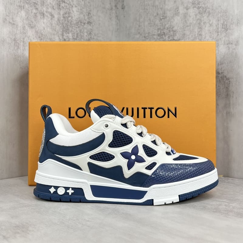 Louis Vuitton LV Skate Sneaker "Marine White"  - Vue détaillée 1