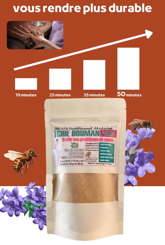 Tchie Douman : La puissance masculine qui dure longtemps - Vue détaillée 2