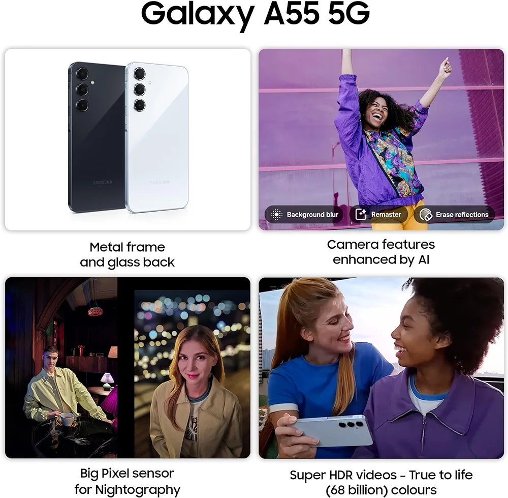 Samsung Galaxy A55 5G 256Go MODEL UE - Vue détaillée 1