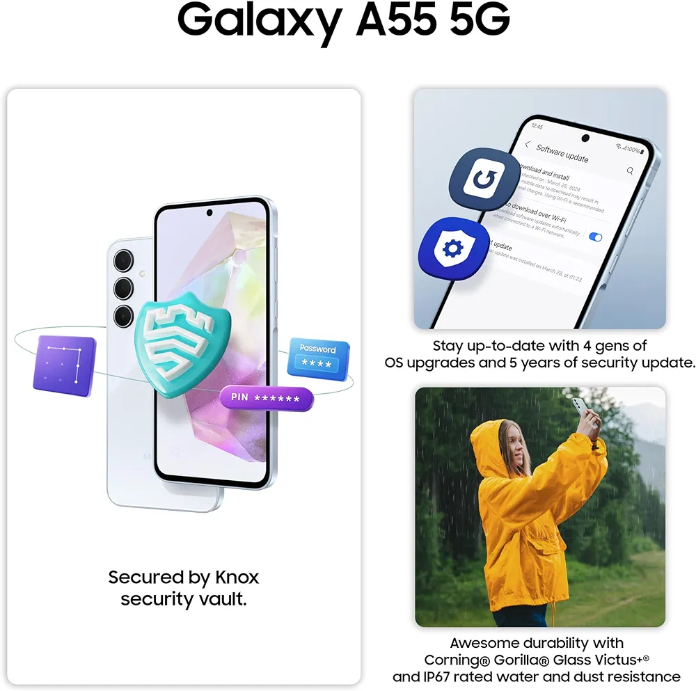 Samsung Galaxy A55 5G 256Go MODEL UE - Vue détaillée 2