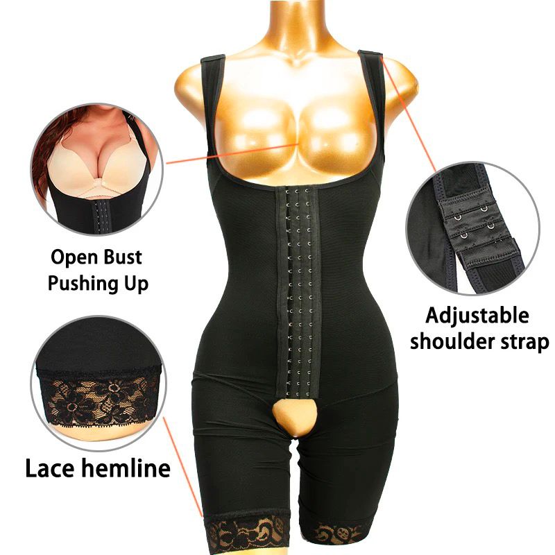 Combinaison post-opératoire à compression élevée avec fermeture éclair Colombinaison Pour Femmes BBL (Chifoni Chez Fatoumata ) - Vue détaillée 2