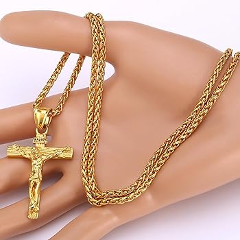 Collier pendentif croix  - Vue détaillée 2