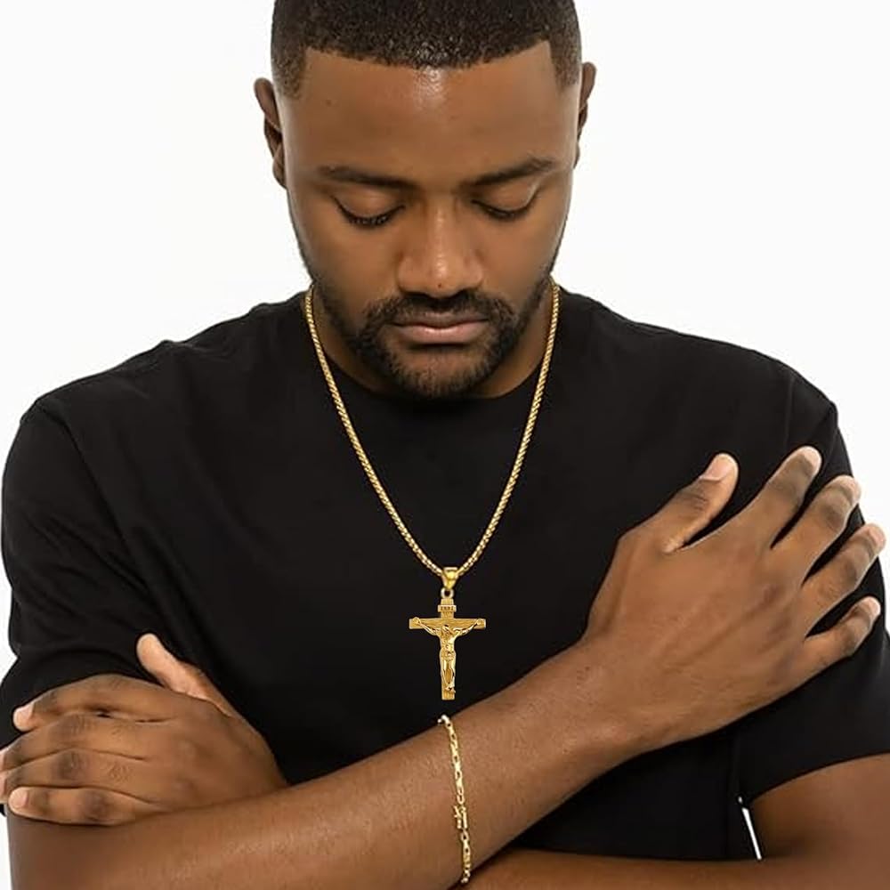 Collier pendentif croix  - Vue détaillée 4