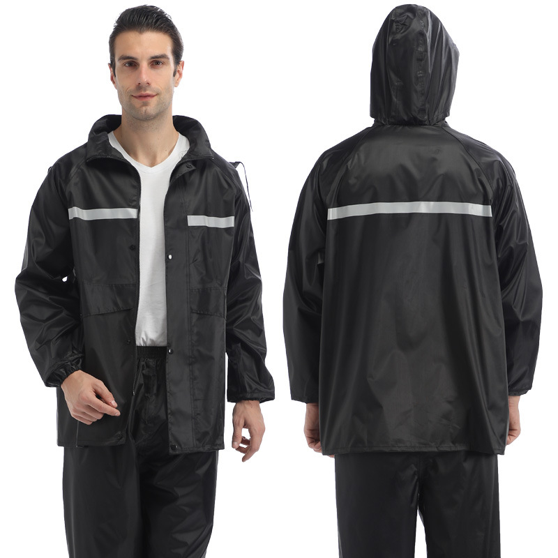 Manteau de pluie industriel personnalisé pour moto - Vue détaillée 1