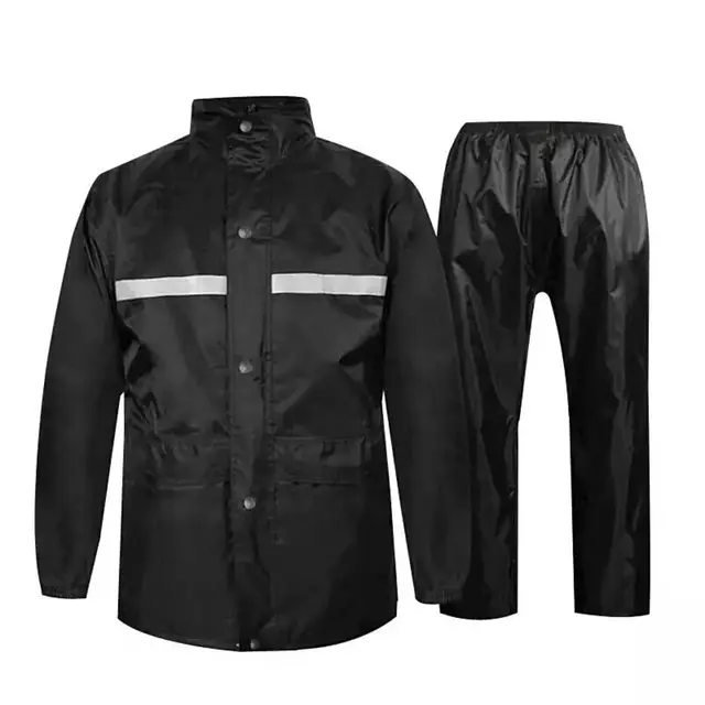 Manteau de pluie industriel personnalisé pour moto - Vue détaillée 2
