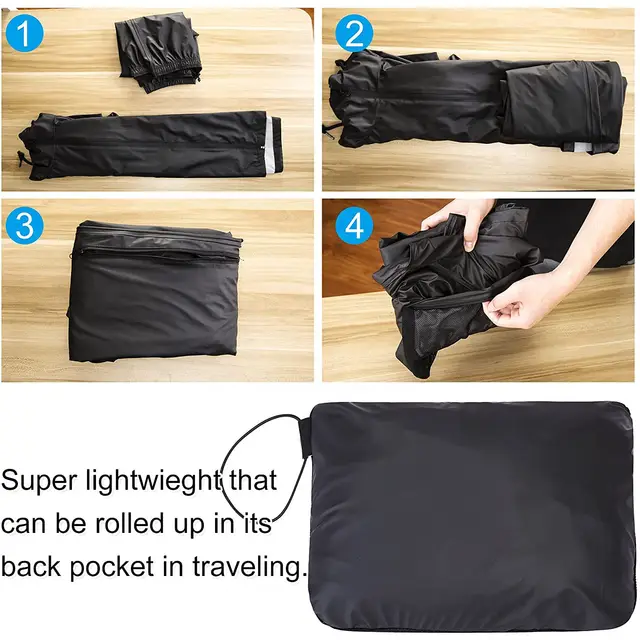 Manteau de pluie industriel personnalisé pour moto - Vue détaillée 3