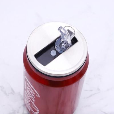 300ML Thermos Bouteille d'eau en forme de Coca Cola rouge,bleu et or - Vue détaillée 1