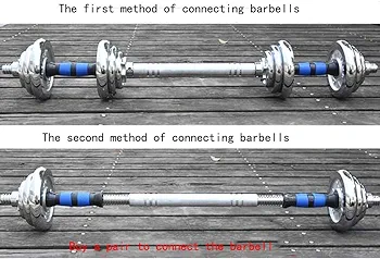 Marque : DXIN DXIN Haltère 30kg Fitness haltère, Convient aux Hommes et aux Femmes, l' haltère est très adapté à la Musculation, à l'haltérophilie, à la Formation, à la Maison (Color : Silver, Size : 30kg*2) - Vue détaillée 3