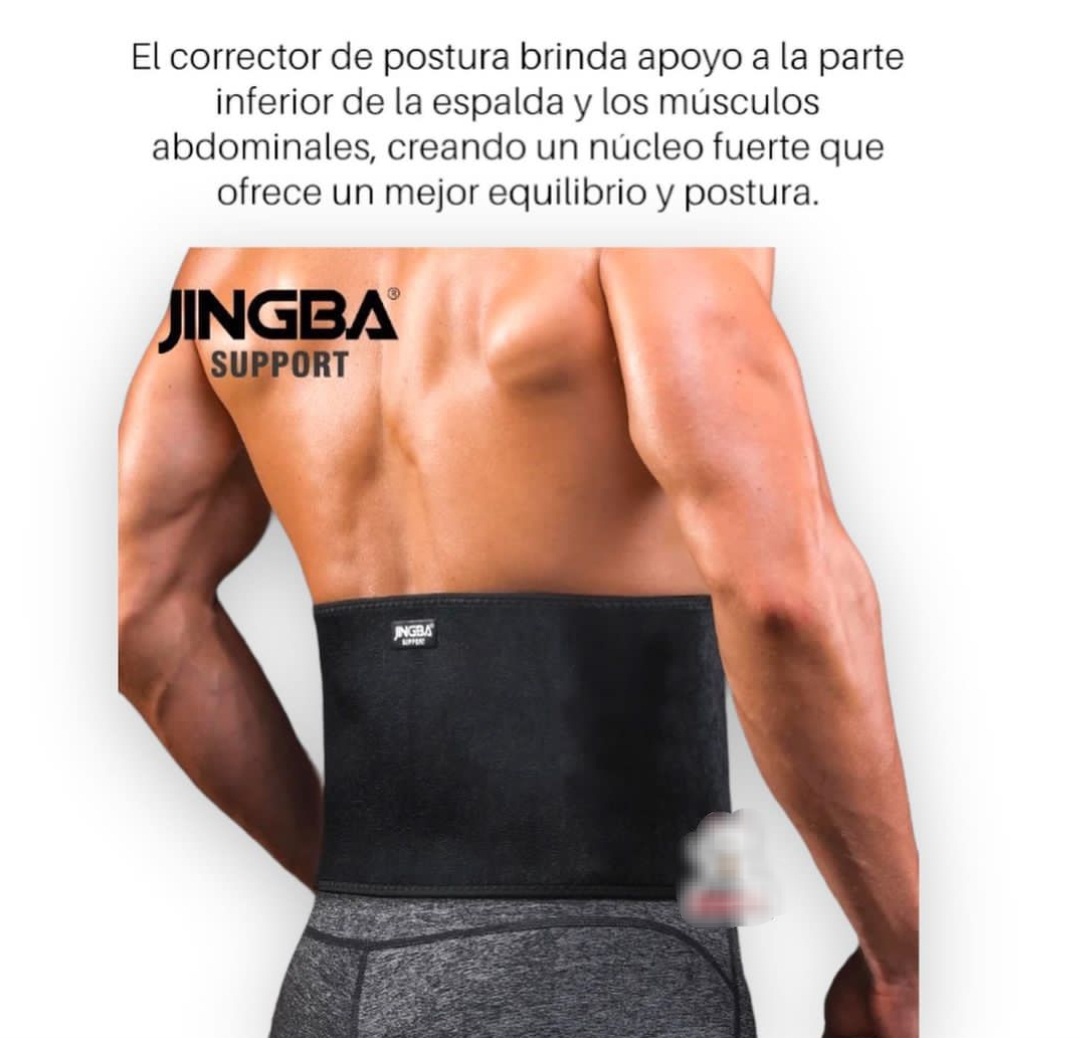 JINGBA support ceinture de sudation pour femmes perte de poids ceinture amincissante ceinture en néoprène entraîneur de taille pour hommes ceinture de fitness ceinture pour le dos et les hanches." - Vue détaillée 2