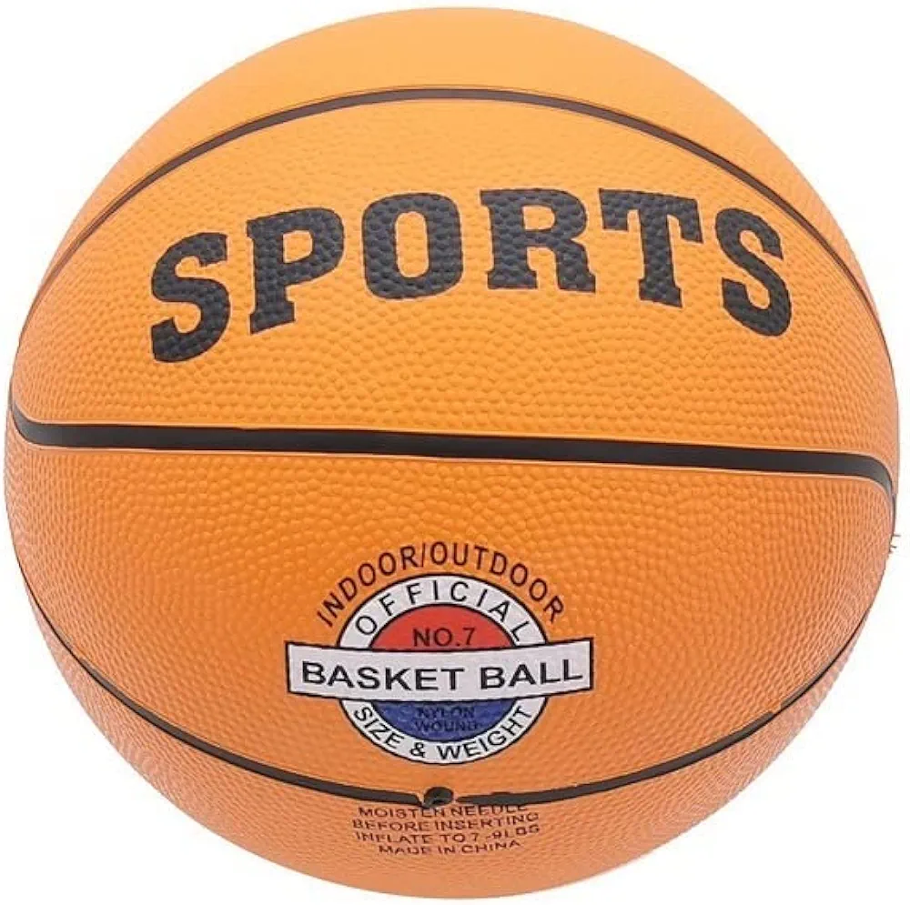 SDMAX 1 ballon de basket taille 7 pour enfants, adultes, hommes, femmes, jeux en plein air, jeux en intérieur, sports de jeu, haute durabilité, bonne prise en main en caoutchouc - Vue détaillée 1