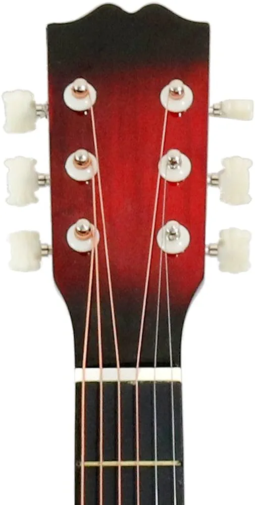 étoile Guitare acoustique 96,5 cm avec Beginner's Guide, Redburst - Vue détaillée 4