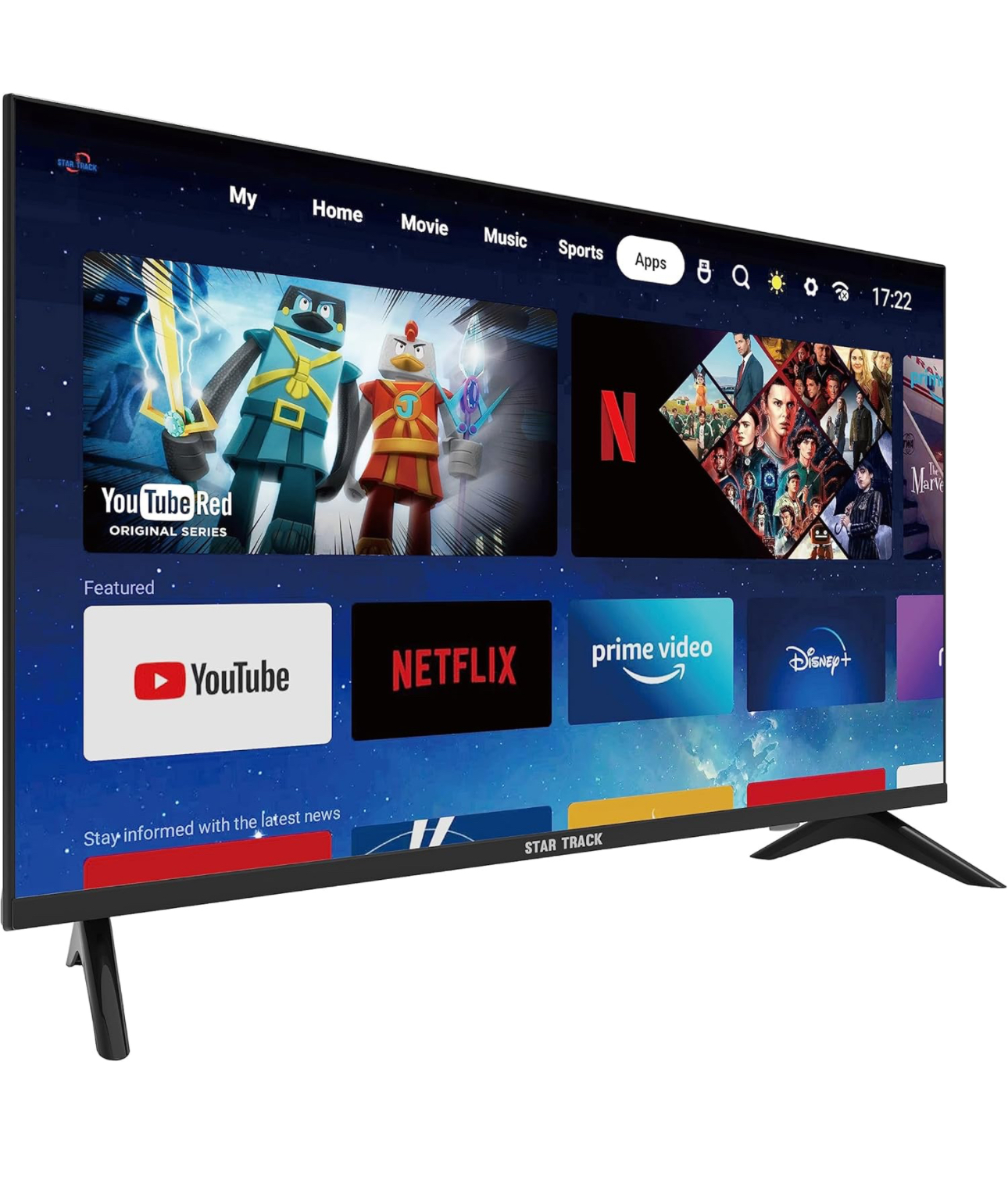 TV 40 Pouce Smart (Star Track) - Vue détaillée 3