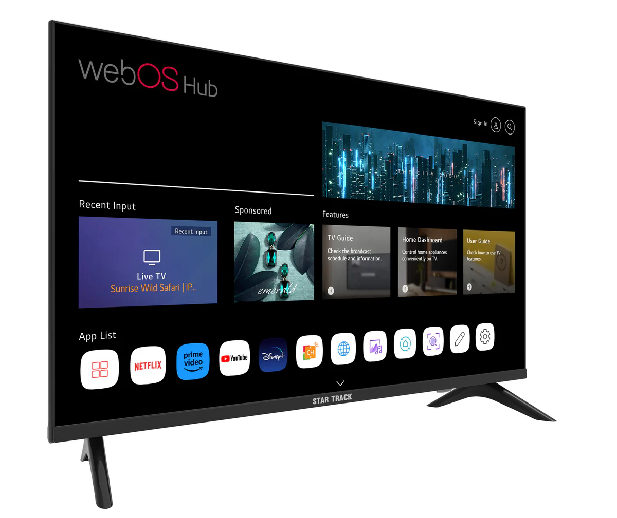TV 55 Smart webOS (Star Track) - Vue détaillée 1