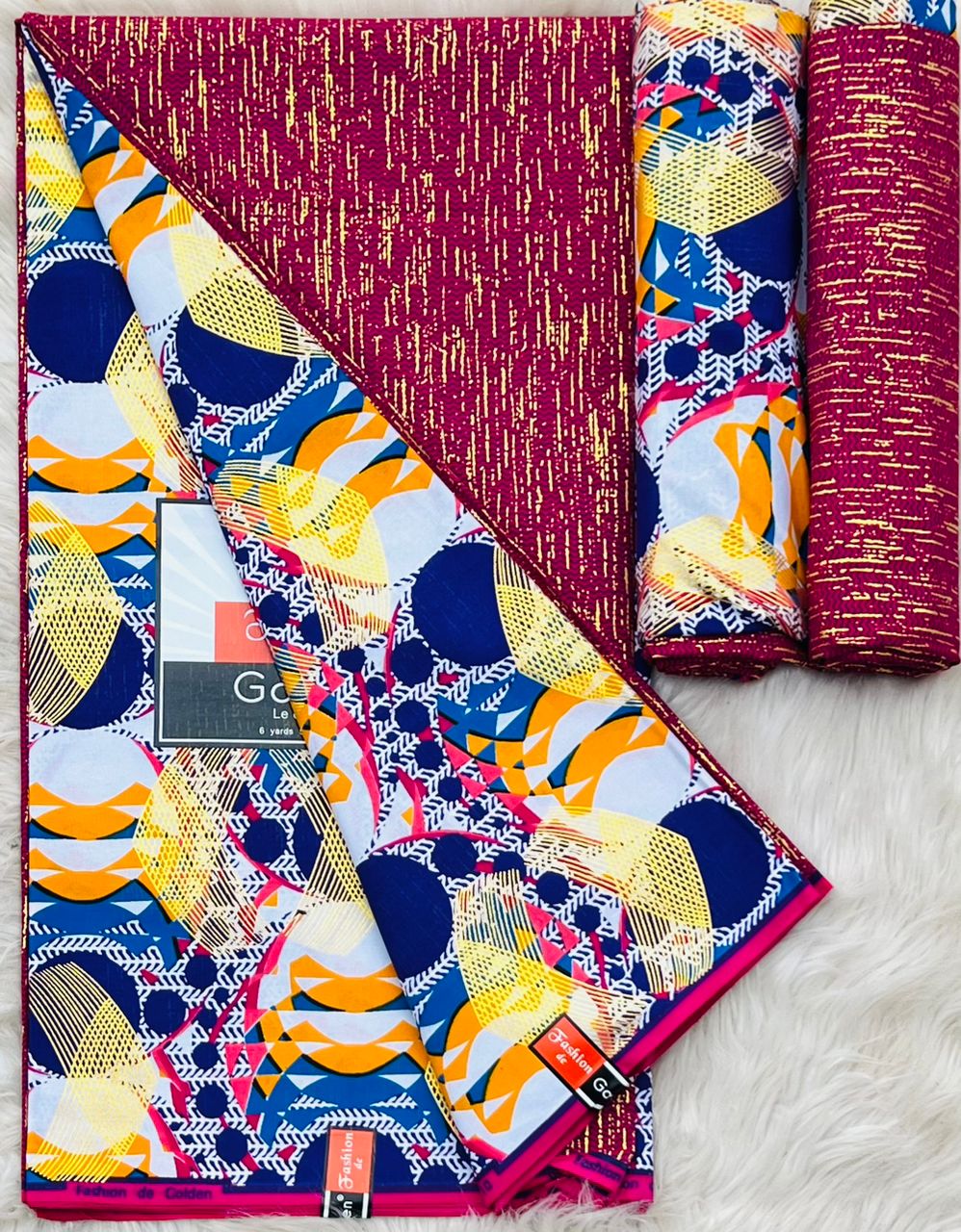 Wodine tissus 3 mètres multicolores  - Vue détaillée 6