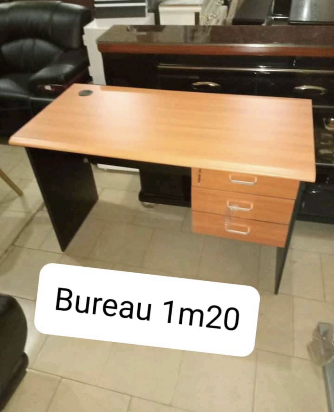 1m20 Bureaux simple  - Vue détaillée 1