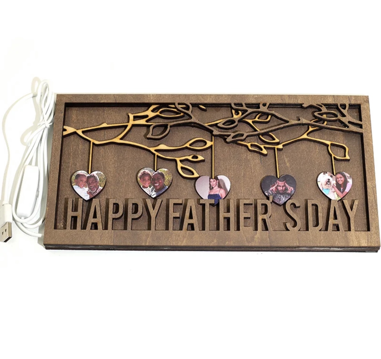 Cadre photo en bois personnalisé  - Vue détaillée 2